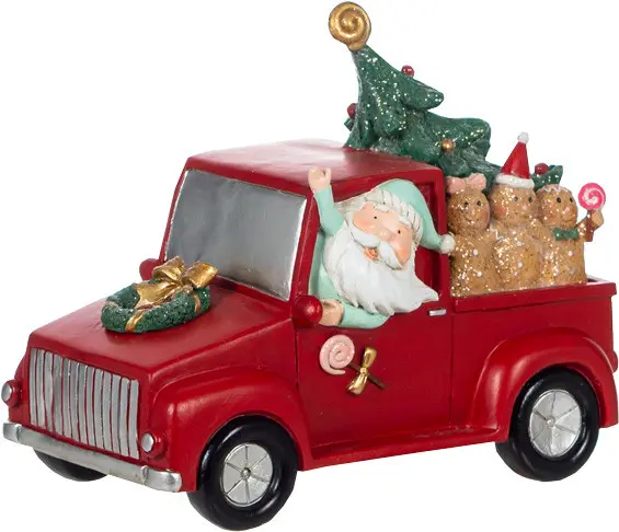 Auto z Mikołajem Merry