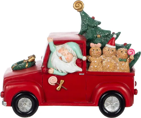 Auto z Mikołajem Merry