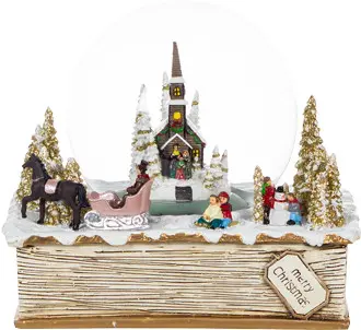 Kula śnieżna na księdze Prestini 