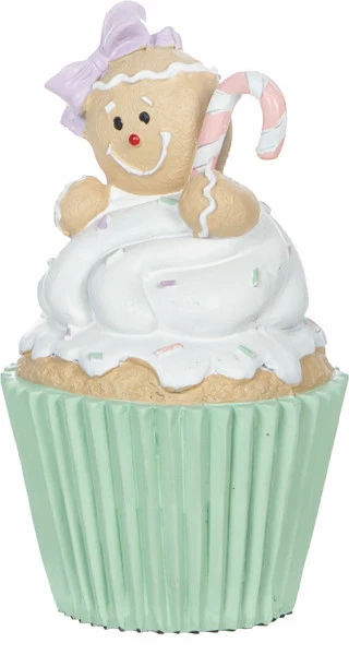 Piernikowy ludzik z babeczką PASTEL CHRISTMAS
