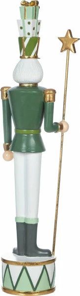 Dziadek do orzechów biało-zielony Merry 