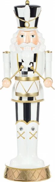 Dziadek do orzechów biało-czarny Merry