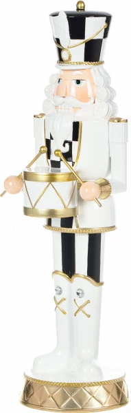 Dziadek do orzechów biało-czarny Merry