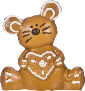 Ozdoba bożonarodzeniowa JOLIA 60 ceramiczna myszka 