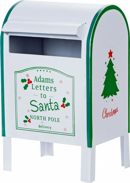 Świąteczna skrzynka na listy MERRY (kolor:biały/zielony)