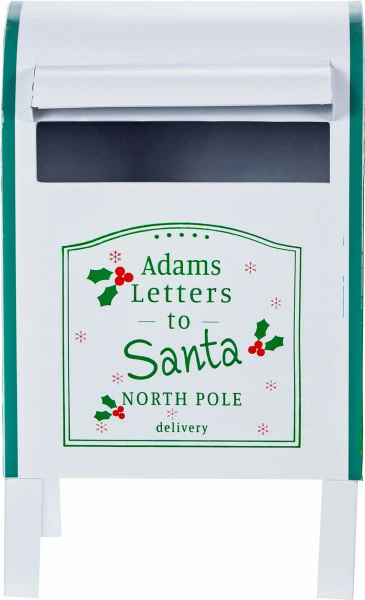 Świąteczna skrzynka na listy MERRY (kolor:biały/zielony) 