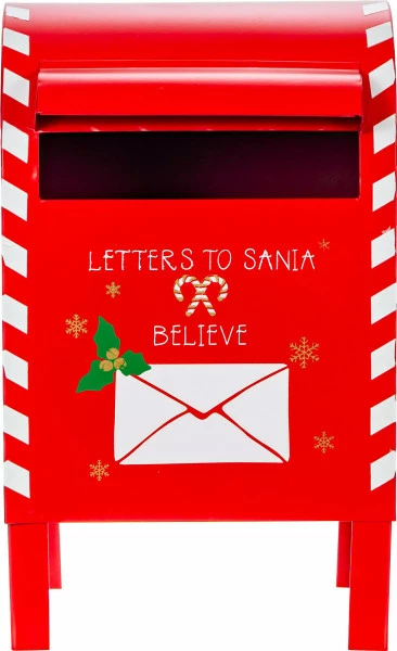 Świateczna skrzynka na listy Merry (czerwony/biały)