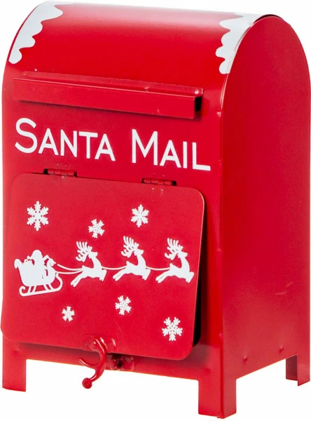 Świąteczna skrzynka na listy MERRY 179 (kolor: czerwony/biały)