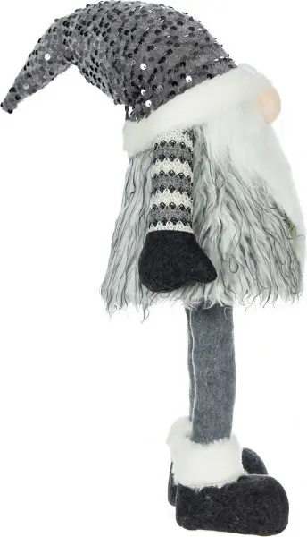 Duży gnom Merry LED 2 (srebrny) 