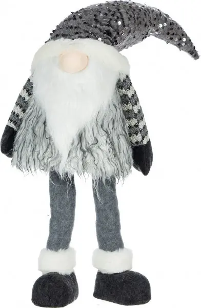 Duży gnom Merry LED 2 (srebrny) 