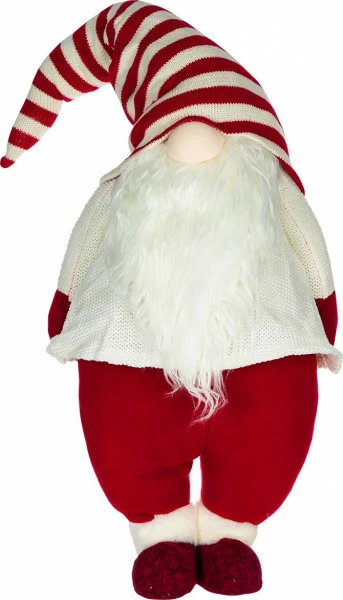 Duży gnom MERRY LED 1 (biało/czerwony) 