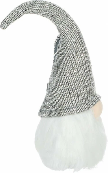 Mały gnom Merry LED 6 (srebrny) 