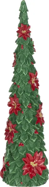 Dekoracja choinka mała Classic Christmas 197 (zielony/czerwony)