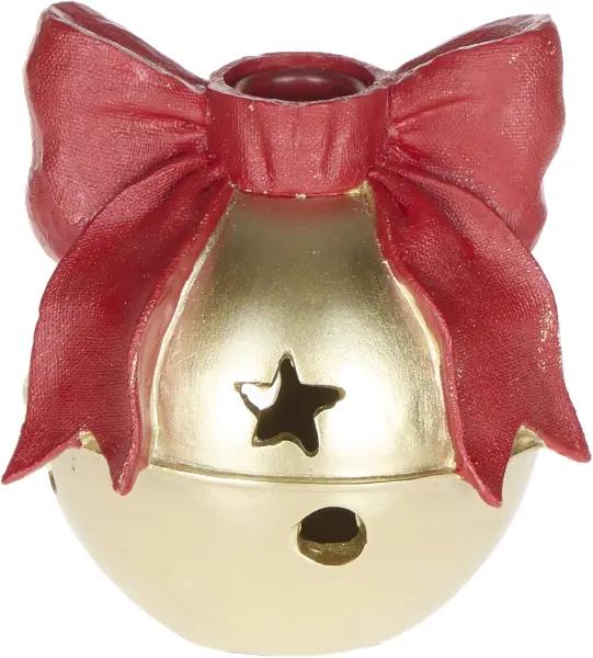Świecznik Classic Christmas 10 (złoty/czerwony)