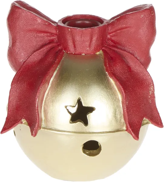 Świecznik Classic Christmas 10 (złoty/czerwony) 