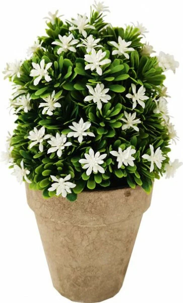 Ozdoba Meria 53 roślinka w cementowej doniczce