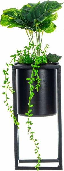 Kompozycja roślinna Tasso 68 w metalowym stojaku 