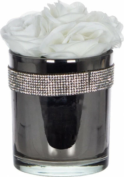 Bukiet róż w szklanym wazonie Tasso 81 