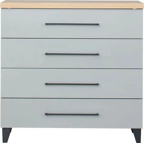 Komoda 4-szufl. Panama (szary/dąb Soma ciemny)