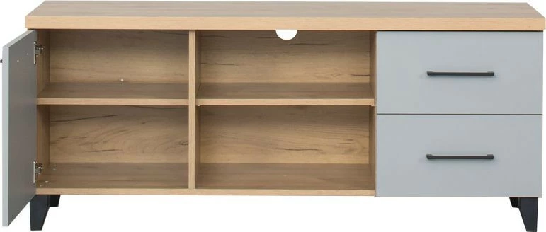 Stolik RTV Panama (szary/dąb Soma ciemny)