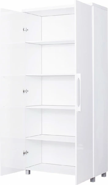 Szafa 2-drzw. z półkami Panama (biały połysk) 