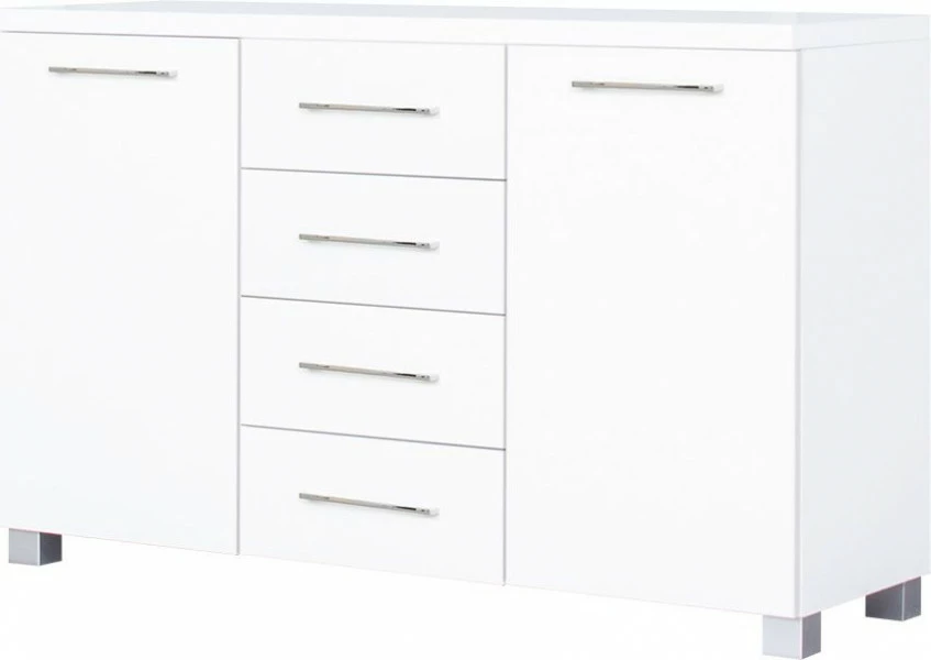 Komoda z frontami i 4-szufl. Panama (biały)