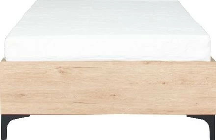 Łóżko 1-osobowe 90 Panama (dąb Soma ciemny) ze stelażem 