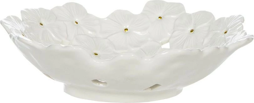 Patera z motywem kwiatowym Fabelle 24 (biały)