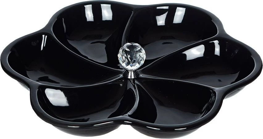 Patera z ozdobnym uchwytem Krystalis 23 (czarny)