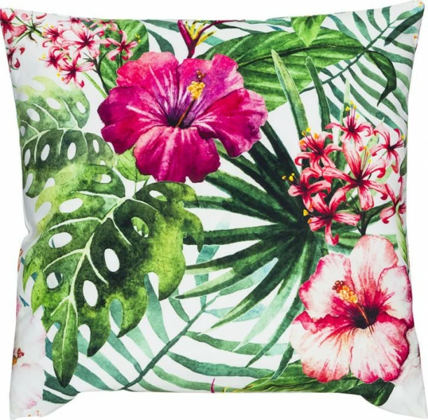 Poszewka Pires 102 (biała z kwiatami) 