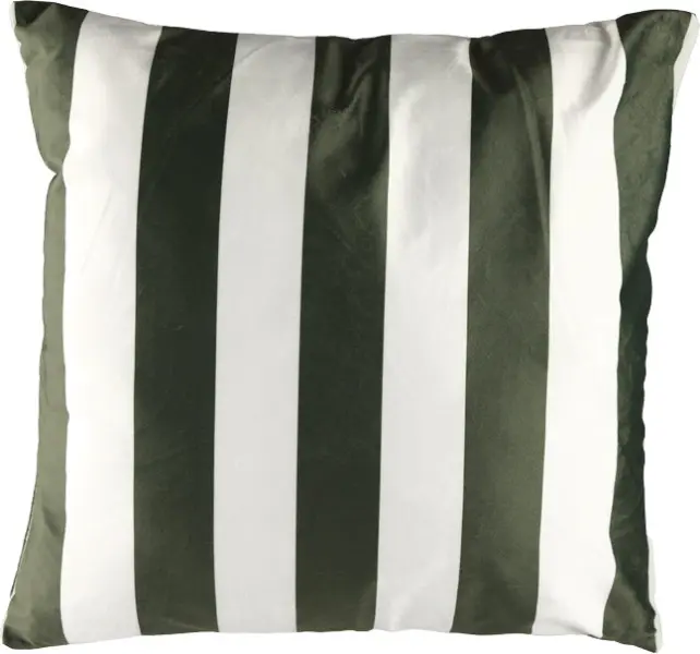 Poszewka na poduszkę Rayas 189 (oliwkowy-biały)