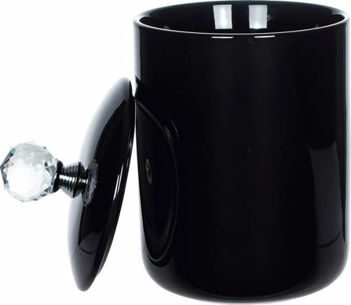 Pojemnik z ozdobnym uchwytem Krystalis 11 (czarny)