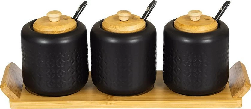 Pojemnik 2 (3-elem.) Palomo (czarny) 