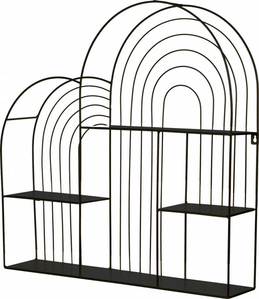 Metalowa półka Naturos (czarny)