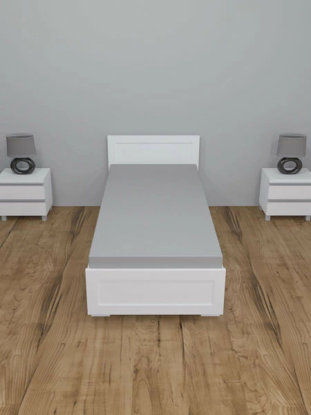 Prześcieradło z gumką (szare-90x200x30cm) 