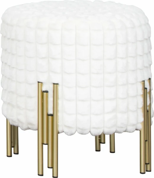 Pufa Altino 22 (biały/złoty)