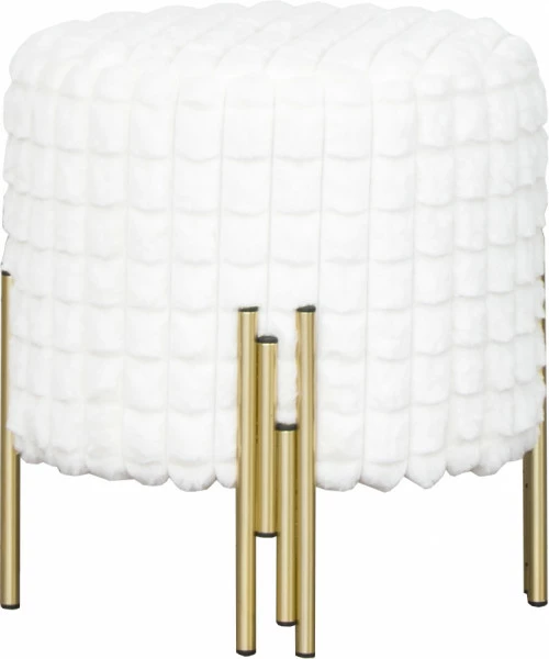 Pufa Altino 22 (biały/złoty)