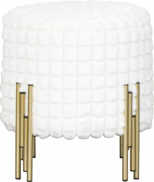 Pufa Altino 22 (biały/złoty)