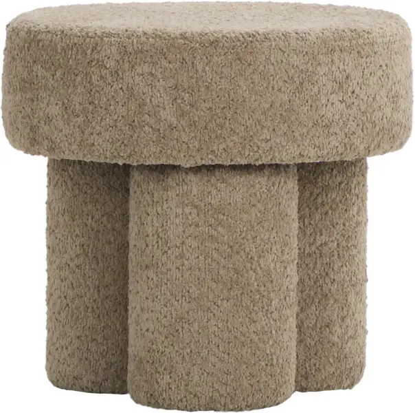 Puf Grzybek (boucle cappuccino)