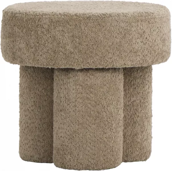 Puf Grzybek (boucle cappuccino) 