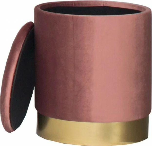 Puf otwierany Altino 3 (koralowy ze złotą listwą)