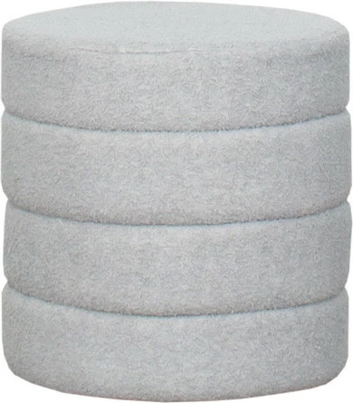 Pufa Teddy szara