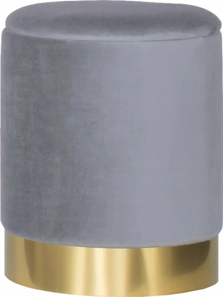 Puf otwierany Altino 4 (szary ze złotą listwą)