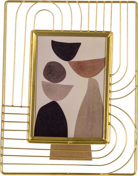 Ramka na zdjęcie metalowa Naturos 60 (złoty) 