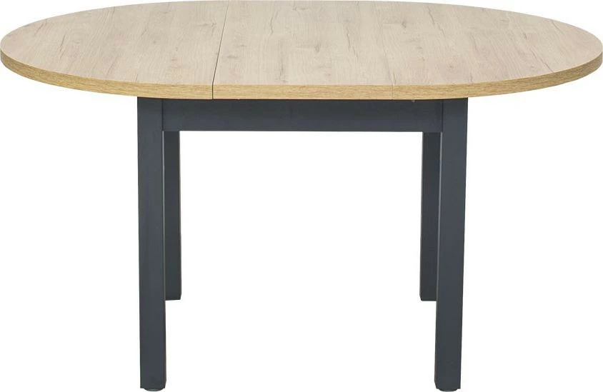 Stół okrągły rozkładany (dąb Soma ciemny/grafit) 