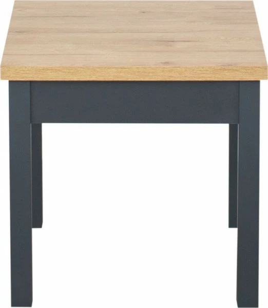 Stolik kwadratowy pełny (dąb Soma ciemny/grafit)