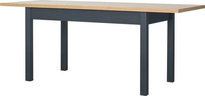 Rozkładany stół kuchenny 116 cm (dąb Soma ciemny/grafit) 