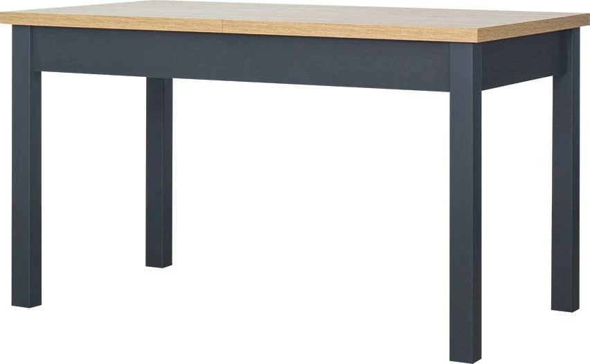 Rozkładany stół kuchenny 116 cm (dąb Soma ciemny/grafit)