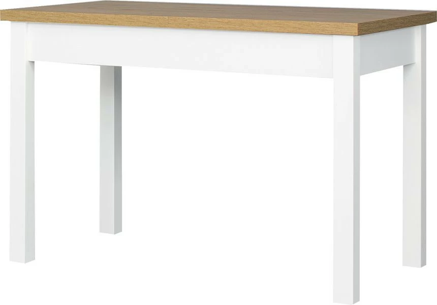 Rozkładany stół kuchenny 116 cm (dąb Soma ciemny/biały) 