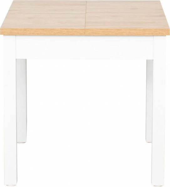 Stół rozkładany 79x80-120x80 (dąb Soma ciemny/białe)